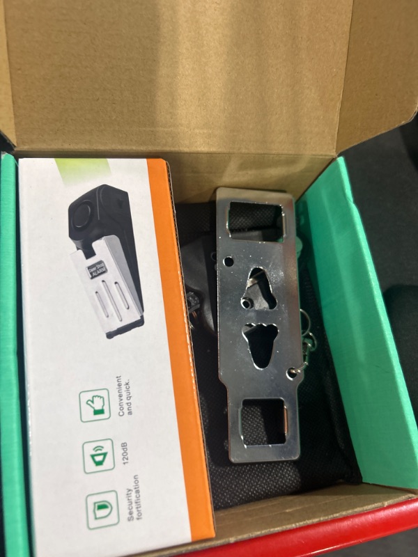 Photo 1 of Upgraded Portable Door Lock & Door Stop Alarm, Dual Protection Security Door Kit,Door ?Security Devices Pocket Self Defensey Tools,for Traveling Hotel Home Apartment (2PCS)