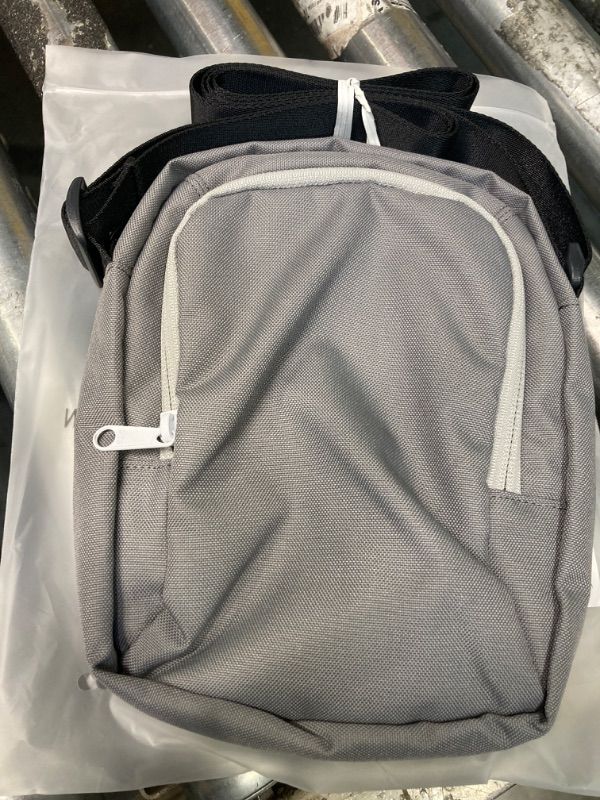 Photo 1 of QIDI Unisex Crossbody Bag, Anti-Theft Side Shoulder Bag Small Grey
