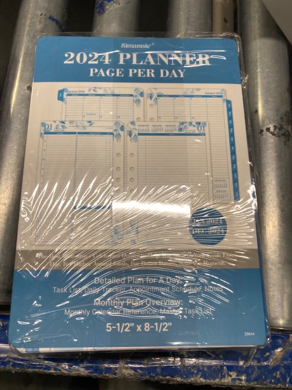 Photo 1 of Planner Refills 2024-2025 – Jul. 2024 - Jun. 2025, Two Pages Per Day Daily ? Monthly Planner, 8.38" x 5.51", Ring-Bound Day Planner with Tabs 5.5" x 8.38" 2024-2025 Planner Refills