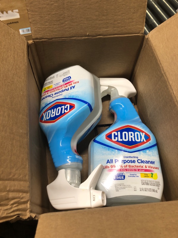 Photo 2 of Clorox Disinfecting Spray, Bleach Free Bathroom Cleaner Spray, All Purpose and Bathroom Cleaning, Bleach Free Disinfectant, 30-32 Ounces (Pack of 3)