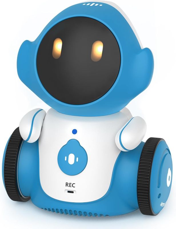 Photo 1 of GILOBABY Robot Toys, Rechargeable Smart Talking Robots for Kids, Intelligent Robot with Voice Controlled Touch Sensor, Singing, Dancing, Recording, Repeat, Birthday Gifts for Boys Ages 6+ Years (Blue)
