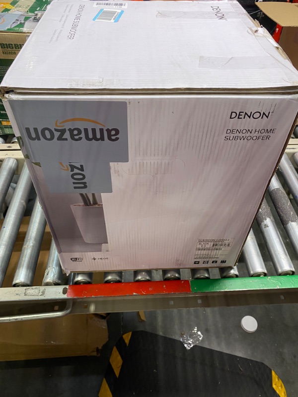 Photo 2 of Denon Home Subwoofer with HEOS Built-In, Deep, Powerful Bass, 8" Bass-Reflex Woofer, Pair with Denon Home Sound Bar 550, and Denon Home 150/250/350 Speakers or HEOS Speakers, Easy Installation Black 550 Denon Home Subwoofer