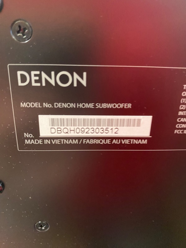 Photo 4 of Denon Home Subwoofer with HEOS Built-In, Deep, Powerful Bass, 8" Bass-Reflex Woofer, Pair with Denon Home Sound Bar 550, and Denon Home 150/250/350 Speakers or HEOS Speakers, Easy Installation Black 550 Denon Home Subwoofer