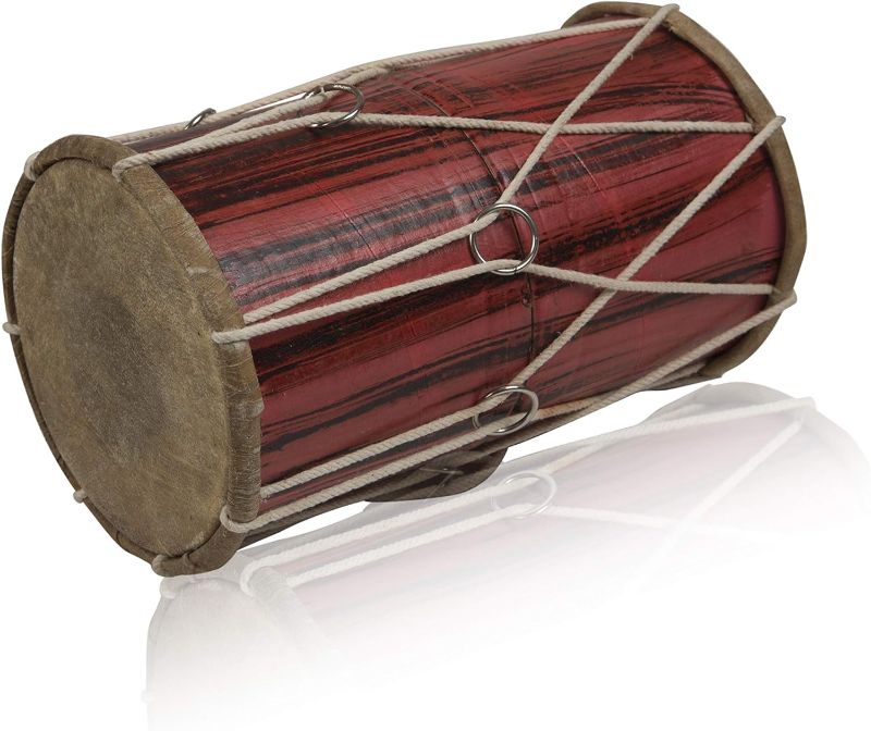 Photo 1 of 10 x 6 Inch Handmade Wooden & Leather Classical Indian Folk Tabla Drum Set Hand Percussion Drums World Musical Instruments Punjabi Dhol Dholak Dholki Fun Birthday Housewarming Gifts
