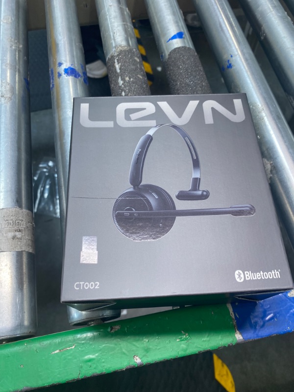 Photo 2 of LEVN Trucker Headset, Trucker Bluetooth Headset with Noise Cancelling Microphone & Mute Button, Bluetooth Headset 5.2 Multipoint for Work from Home/Cell Phone/Computer/Zoom/Teams/Truck Driver
