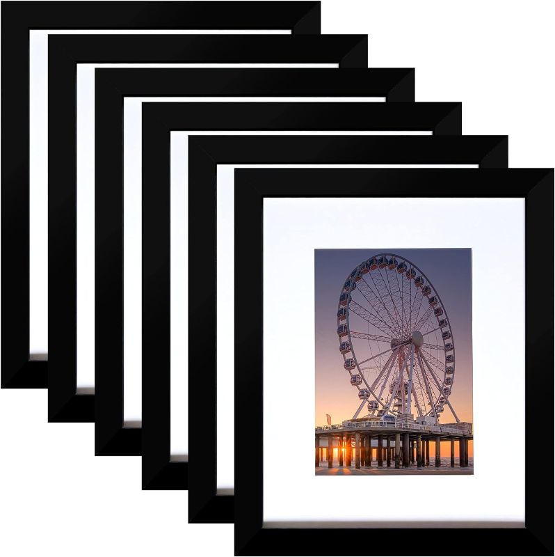 Photo 1 of  8x10 Picture Frame Black Set of 6