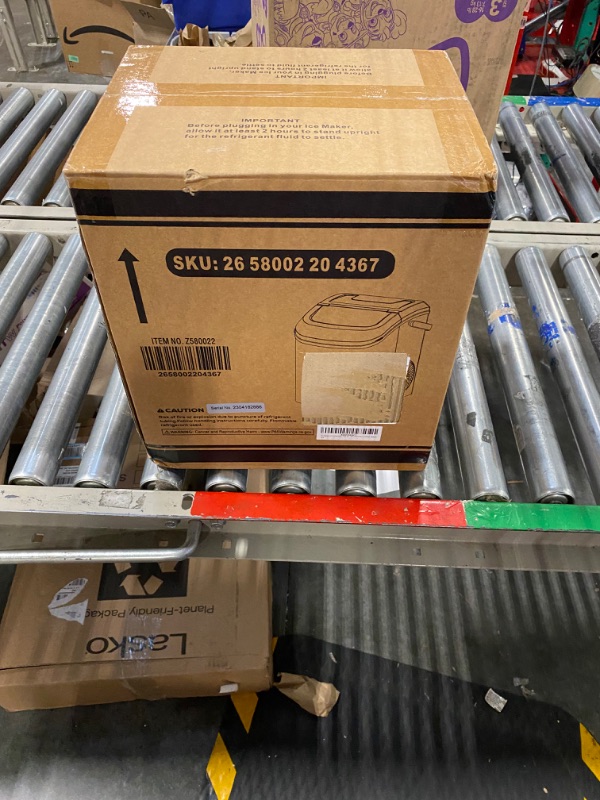 Photo 1 of **BRAND NEW-OPENED IN WAREHOUSE** Nugget Countertop Ice Maker with Soft Chewable Pellet Ice,Pebble Portable Ice Machine with Ice Scoop, 34lbs in 24 Hours, Self-Cleaning, Sonic Ice, One-Click Operation, for Kitchen,Office Black 34Lbs/24H Black 1