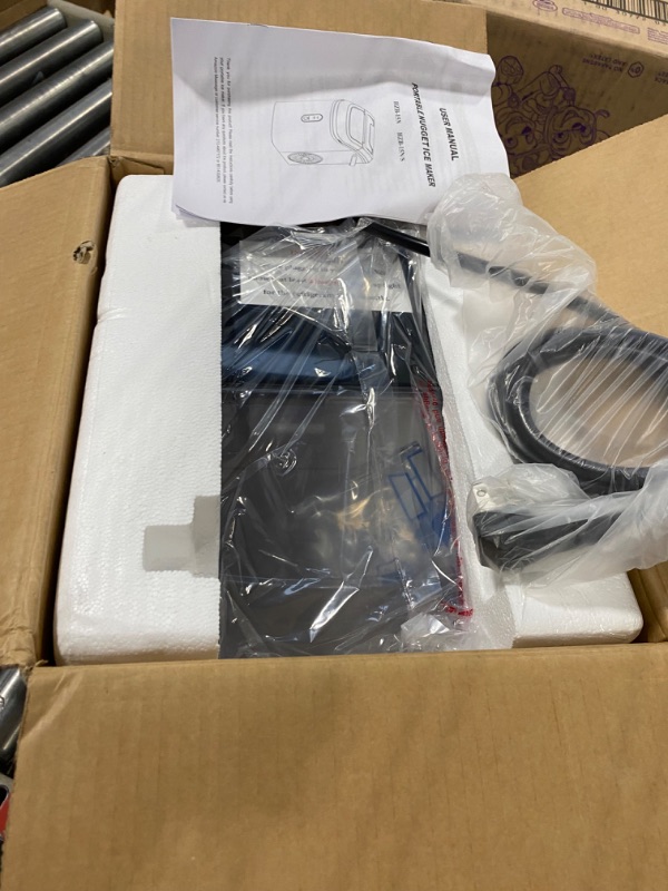 Photo 1 of **BRAND NEW-OPENED IN WAREHOUSE** Nugget Countertop Ice Maker with Soft Chewable Pellet Ice,Pebble Portable Ice Machine with Ice Scoop, 34lbs in 24 Hours, Self-Cleaning, Sonic Ice, One-Click Operation, for Kitchen,Office Black 34Lbs/24H Black 1