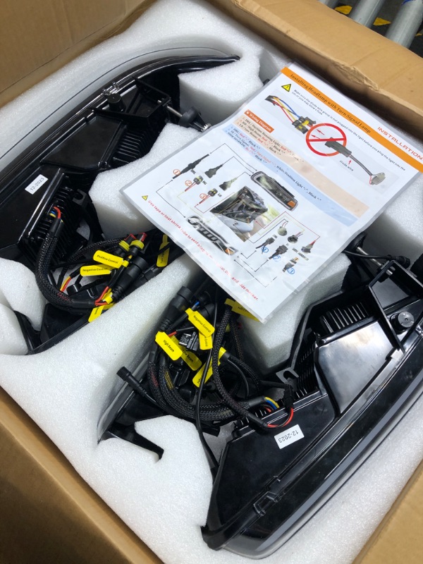 Photo 1 of GXENOGO 2023 Latest Headlights Assembly with LED Bulbs Compatible with 1999-2002 Chevy Silverado 2000-2006 Chevrolet Suburban Tahoe Hi Lo Beam DRL Turn Signal Side Marker