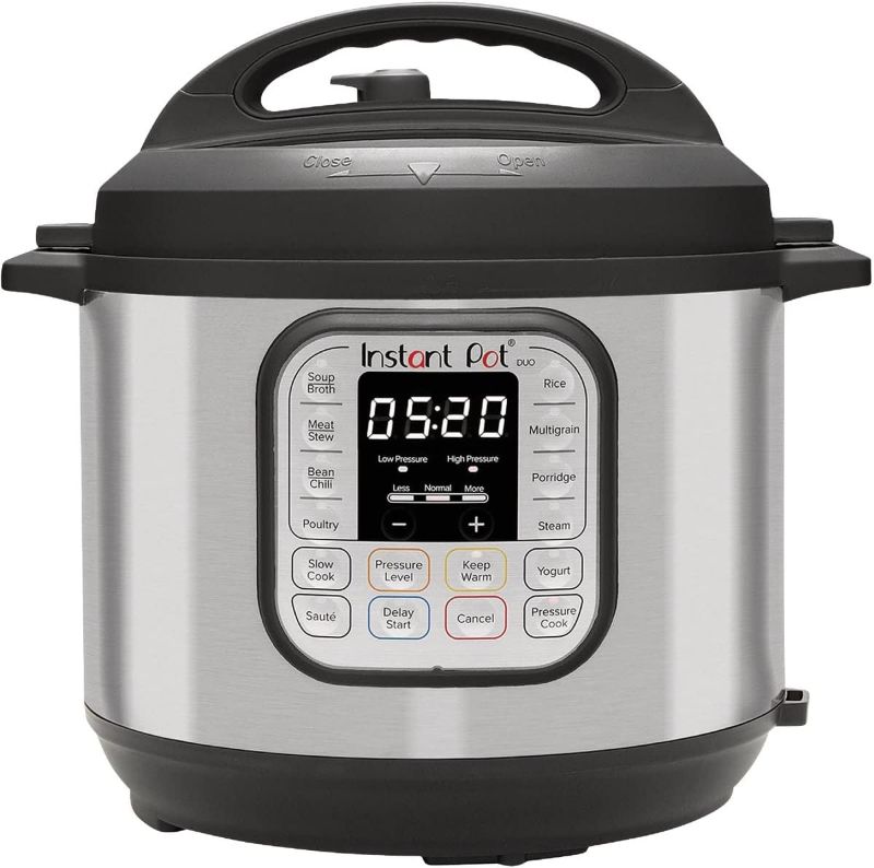 Photo 1 of Instant Pot Duo 7-in-1 Electric Pressure Cooker, Slow Cooker, Rice Cooker, Steamer, Sauté, Yogurt Maker, Warmer & Sterilizer, Includes App With Over 800 Recipes, Stainless Steel, 6 Quart