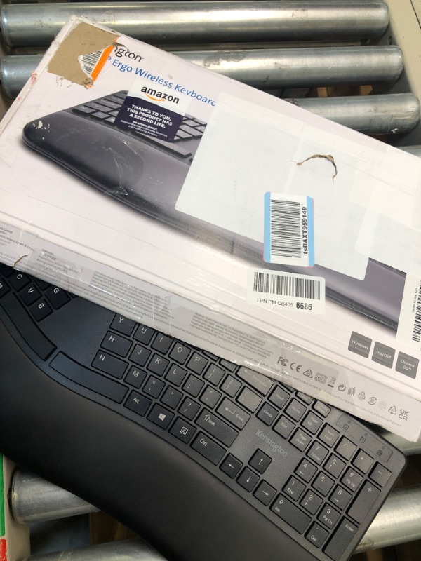 Photo 1 of Kensington Pro Fit Ergonomic Wireless Keyboard, Bluetooth - Black (K75401US)