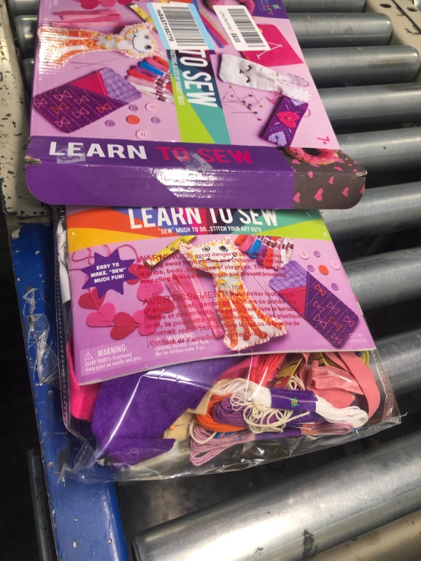 Photo 1 of Craft-tastic Learn to Sew Kit – 7 Fun Projects and Reusable Materials to Teach Basic Sewing Stitches, Embroidery & More--Ages 7+