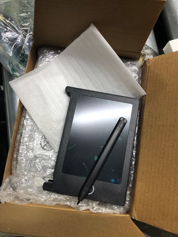 Photo 1 of 24 Pieces LCD Writing Tablet Mini Electronic Doodle Board 4.5 Inch Drawing Tablet Erasable Doodle Pad Reusable for Kids Birthday Favor (BLACK Frame)