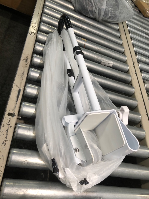 Photo 1 of Drive Medical Steel Clamp on Tub Rail, White, 14" x 17"