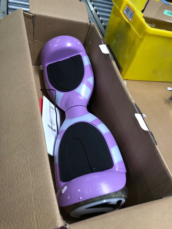 Photo 2 of Jetson All Terrain Light Up Self Balancing Hoverboard with Anti-Slip Grip Pads, for riders up to 220lbs Purple