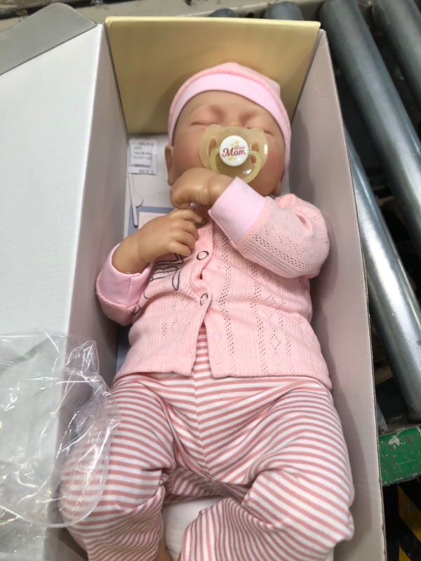 Photo 2 of BABESIDE Realistic Baby Doll with Heartbeat Loulou, 20 inch Handmade Reborn Baby Dolls Girl with Crying and Babbling Voice, Real Baby Dolls That Look Real for Girls Boys Kids Age 3+