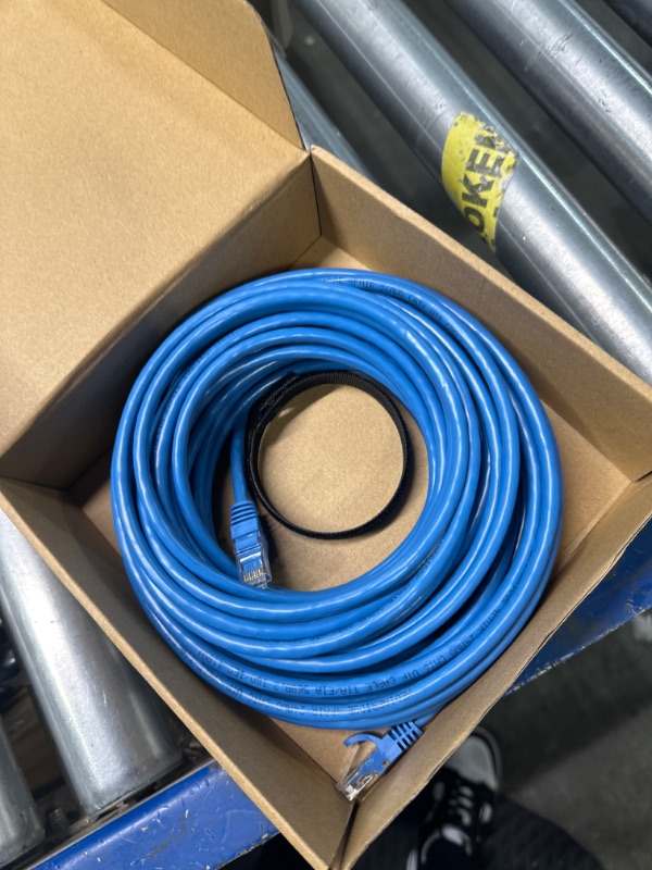 Photo 2 of Mediabridge™ Ethernet Cable (50 Feet) - Supports Cat6 / Cat5e / Cat5 Standards, 550MHz, 10Gbps - RJ45 Computer Networking Cord (Part# 31-399-50X)