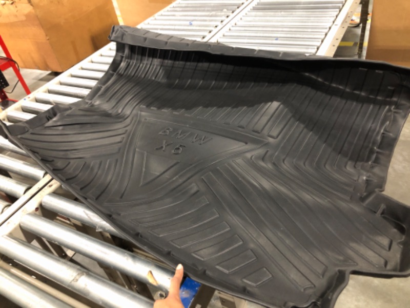 Photo 1 of 3W Cargo Liner Compatible for BMW X5 2014-2018, TPE All-Weather Custom Fit Harmless Heavy Duty All Weather Custom Fit Trunk Mat Accessories, Black