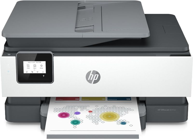 Photo 1 of HP OfficeJet 8015e Wireless Color All-in-One Printer with 3 months of ink included
