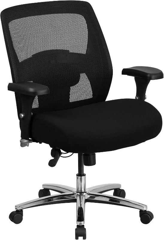 Photo 1 of ** may be similar to image, no instruction manual**
Flash Furniture HERCULES Series 24/7 Intensive Use Big & Tall 500 lb. Rated Black Mesh Executive Ergonomic Office Chair with Ratchet Back