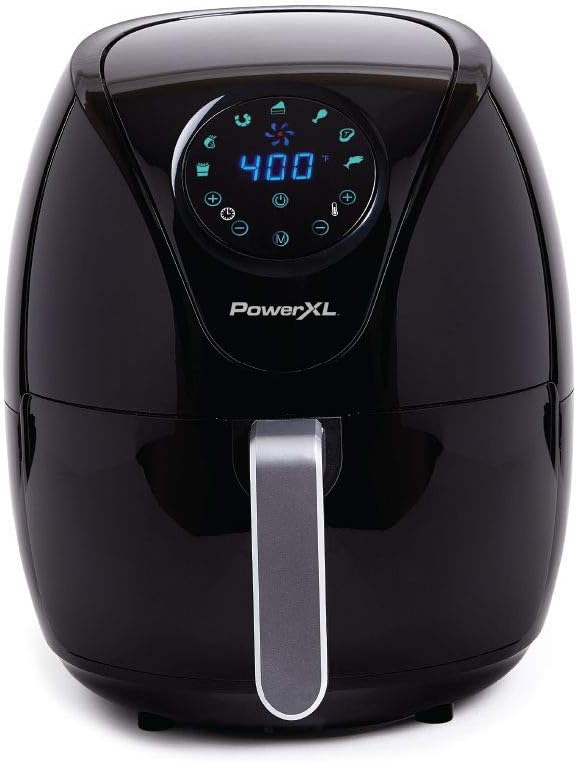 Photo 1 of PowerXL Air Fryer 7 QT Maxx Classic, Extra Hot Air Fry, Cook, Crisp, Broil, Roast, Bake, High Gloss Finish, Black (7 Quart) (HF-196DT)****USED*** 