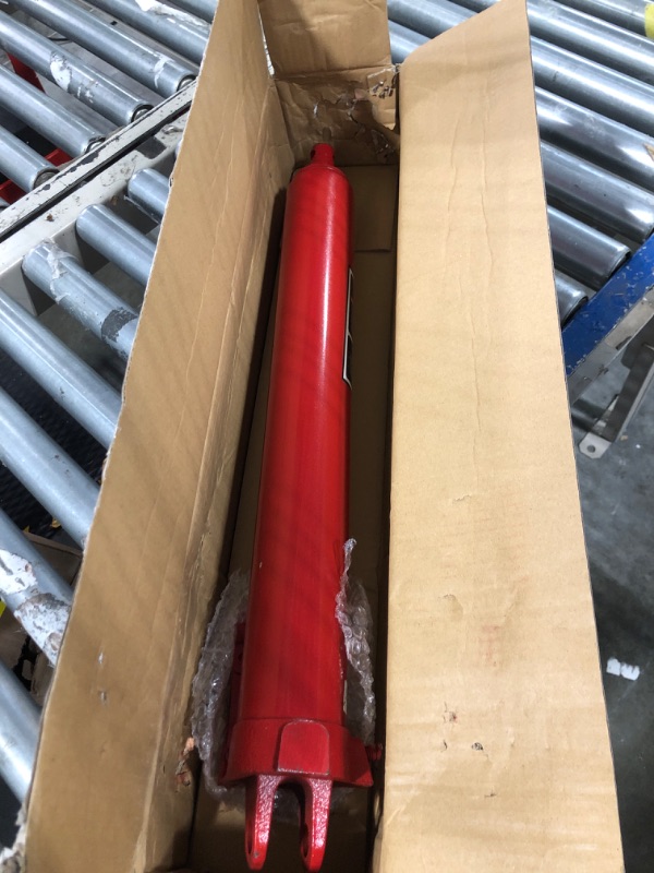 Photo 1 of BIG RED T30306 Torin Hydraulic Long Ram Jack with Single Piston Pump and Clevis Base (Fits: Garage/Shop Cranes, Engine Hoists, and More): 3 Ton (6,000 lb) Capacity, Red 3 Ton Single Pump