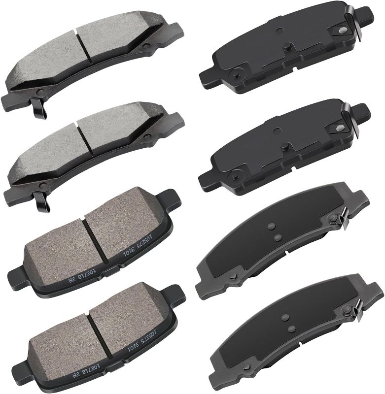 Photo 1 of Front Rear Ceramic Brake Pads Kits 8pcs fit for 2009 for Buick Allure,2009 for Buick LaCrosse,2011-2013 for Chevrolet Impala,2014-2016 for Chevrolet Impala Limited
