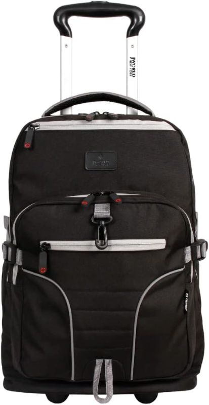 Photo 1 of  J World New York Lunar Rolling Backpack, Laptop Bag with Wheels, Black, 19.5"
 

