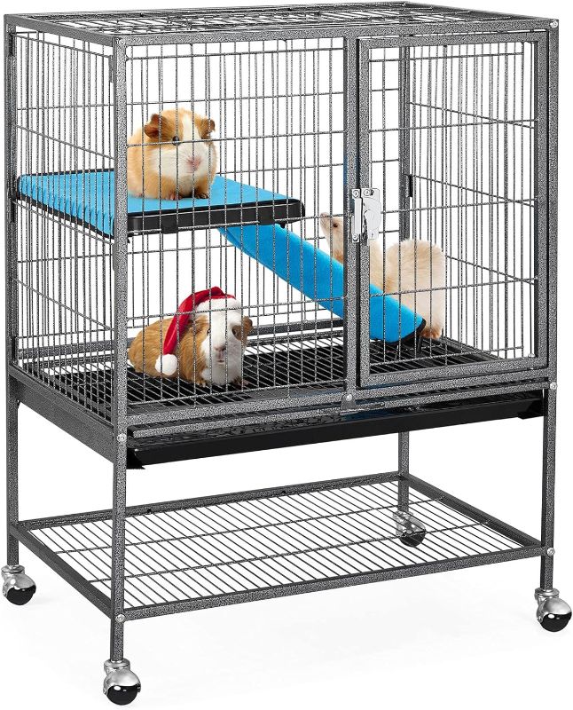 Photo 1 of **dirty**
Yaheetech Metal Rolling Critter Nation Cage for Adult Rats/Ferrets/Chinchillas Small Animal Cage w/Removable Ramp & Platform Black
