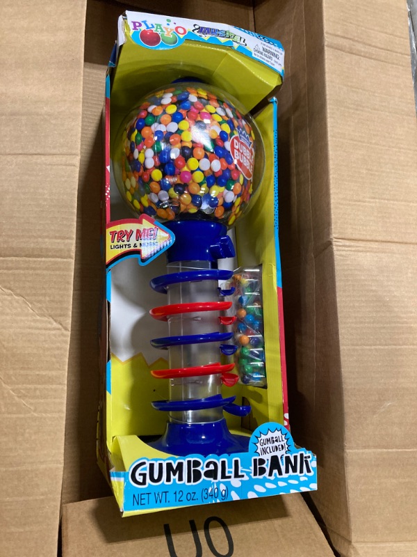 Photo 2 of Big Light and Sound Spiral Gumball Bank - 21" - Gumballs Included - Kids Twirling Style Candy Dispenser - Birthday Parties, Novelties, Party Favors and Supplies
