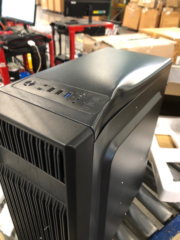 Photo 1 of Zalman T6 ATX Mid Tower Computer PC Case, Pre-Installed 120mm Fan, 5.25 ODD, USB 3.0, Patterned Mesh Design, mATX ITX for Gaming Workstation, Black