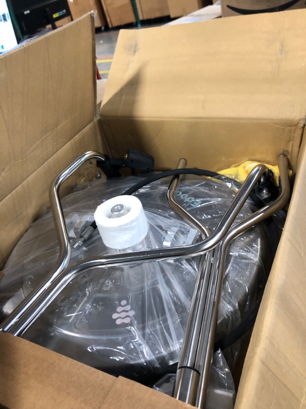 Photo 1 of EDOU Direct Pressure Washer Surface Cleaner - High-Pressure Washer for Concrete and Driveway - Dual Handle Cement Washer with Wheels - 4,500 PSI Max Working Pressure - Commercial Power Cleaner Metal 24"