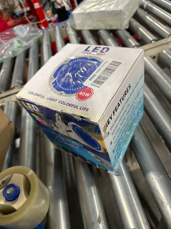 Photo 1 of LED Pool Light Bulb for Inground Swimming Pool, 120V 40W, RGB Color Changing Pool Bulb with Remote Control, E26 Replacement Bulb for Pentair and Hayward Fixture 120V 40W-Remote RGB