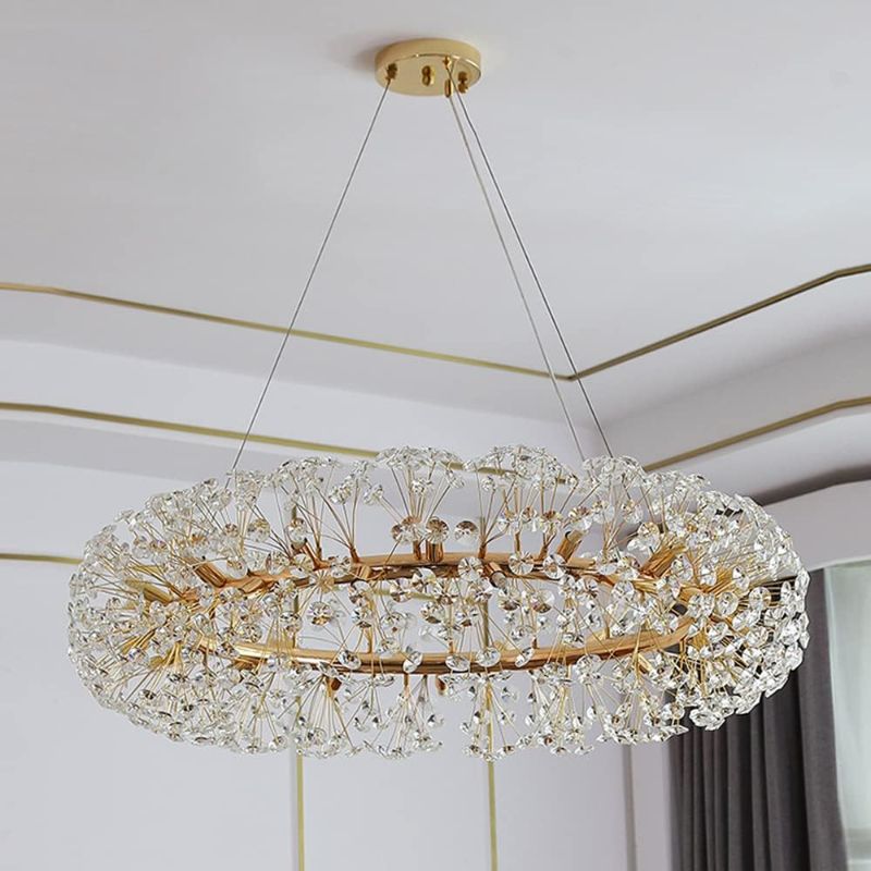 Photo 1 of ** may be similar to image**
Modern Round Sputnik Crystal Chandeliers, Gold Firework Dandelion Ceiling Light Fixture Pendant Lighting for Dining Room Bedroom Kitchen Living Room Entrance Corridor
 
