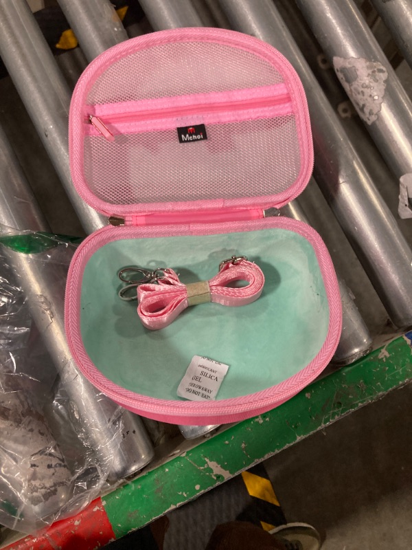 Photo 2 of Mchoi Hard Case Suitable for Riwbox CT-7 Pink/for Jack CT-7S Cat Green 3.5mm/ for iClever IC-HS01 Bluetooth Wireless Over-Ear Headphones Headset for Kids Travel Protective Case, Pink Case Only
