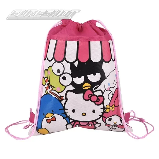 Photo 1 of ** $3 RETAILO PRICE, COMES WITH 12**
SANRIO HELLO KITTY & FRIENDS NON WOVEN SLING BAG
