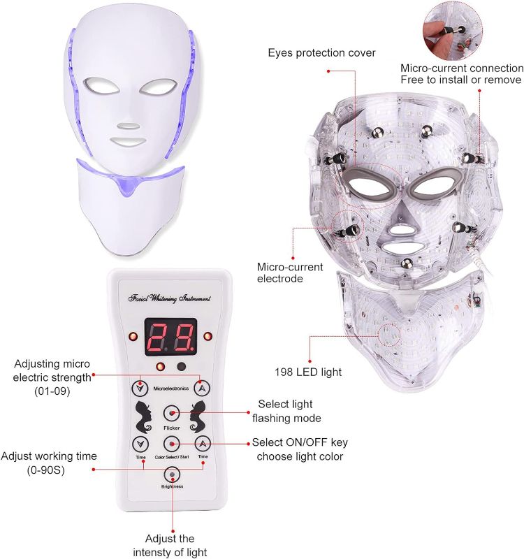 Photo 5 of ** TOP HALF NONFUNCTIONAL*
7 Colors Light Portable Face & Neck M -Ask Machine for Home Use | 7 Colors
