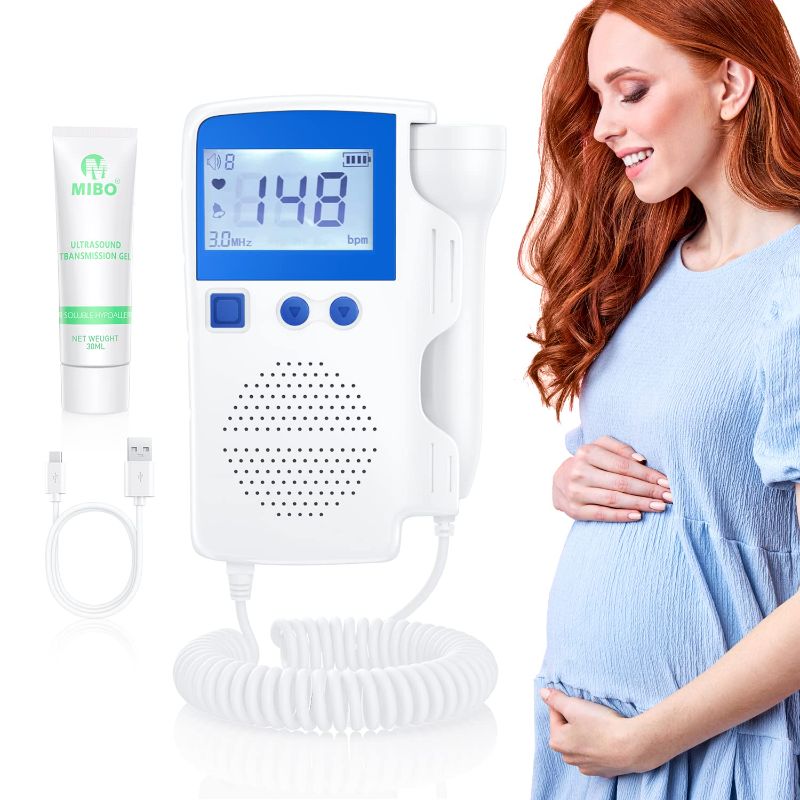 Photo 1 of Fetal Heartbeat Monitor Bag Doppler Fetal Monitor Heartbeat Bag Baby Heartbeat Monitor Pregnancy Bag Easy to Operate for Home Use