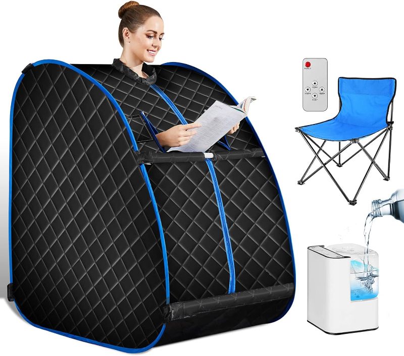 Photo 1 of ** similar to image, no instruction paper **
OPPSDECOR Portable Steam Sauna Spa, Personal Indoor Sauna Tent Remote Control&Chair&Timer Included, One Person Sauna for Therapeutic Relaxation Detox at Home