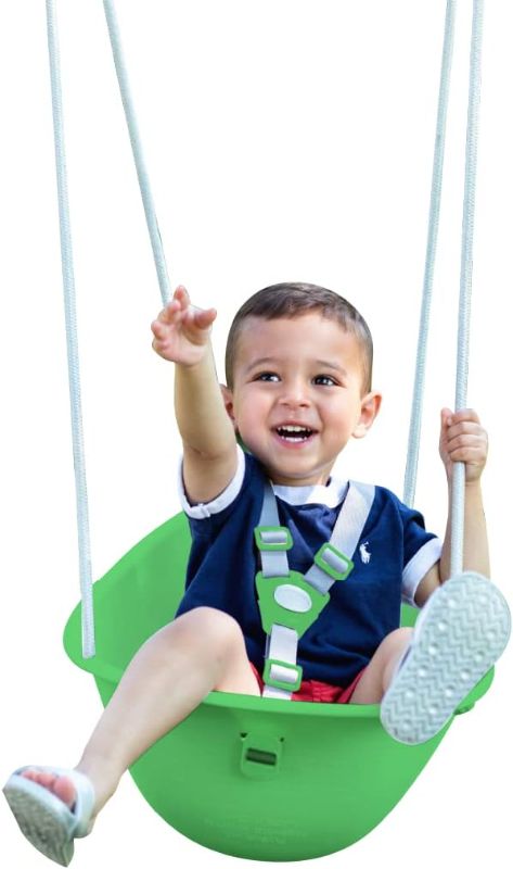 Photo 1 of ** no assembly tools*
Swurfer Coconut Toddler Swing – Comfy Baby Swing Outdoor, 3- Point Adjustable Safety Harness, Secure, Safe Quick Click Locking System, Blister-Free Rope, Easy Installation, Ages 6-36 Months