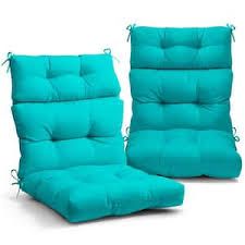 Photo 1 of FACTORY SEALED ***EAGLE PEAK HIGH BACK CHAIR CUSHION BLUE SBCC2-BLU 2PCS