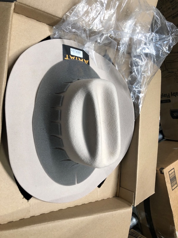 Photo 3 of ARIAT Men's 3X Wool Felt Cowboy Hat - A7520601 7 3/8 Silver Belly