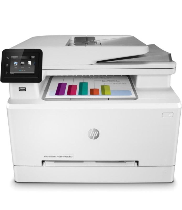 Photo 1 of HP Color LaserJet Pro M283fdw Wireless All-in-One Laser Printer, Remote Mobile Print, Scan & Copy, Duplex Printing, Works with Alexa (7KW75A), White
Amazon's
Choice
in Laser Computer Printers by HP