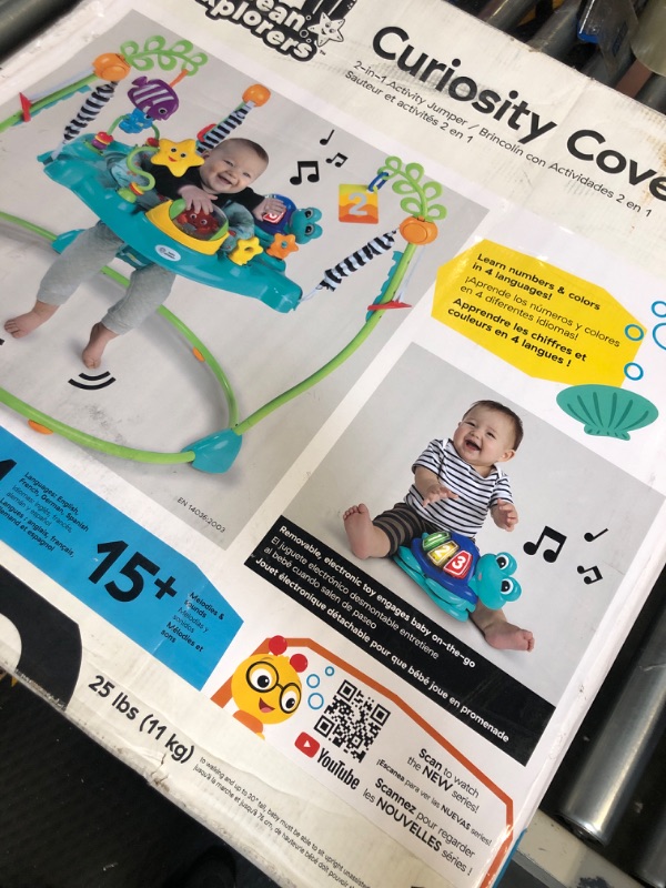 Photo 2 of Baby Einstein Ocean Explorers Curiosity Cove 2-in-1 Educational Activity Jumper and Floor Toy, Max weight 25 lbs., Ages 6 Months+, Unisex