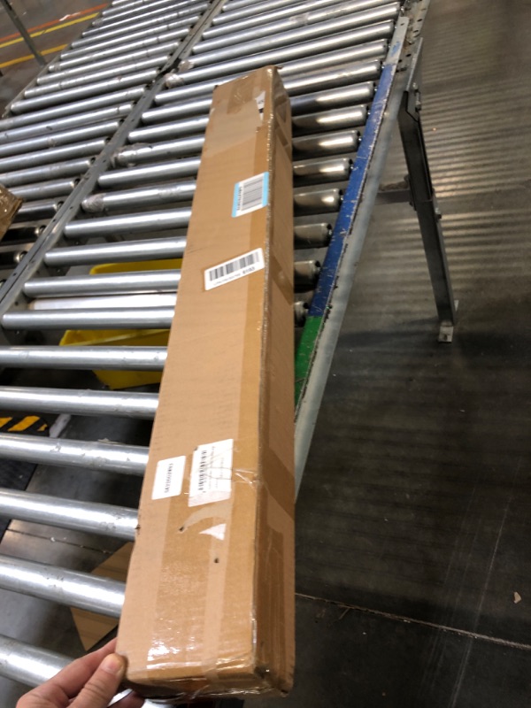 Photo 1 of SKYPLUS LIVING Rustic Boho Style Single Curtain Rod Set with Carved Square Finial, 36-72 inch, Standard Single Beige Drapery Rod for 1 Pack, 1 inch diameter, Adjustable Length 36-72'' Beige