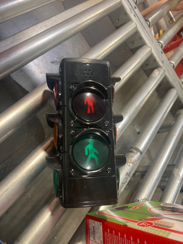 Photo 1 of Children Traffic Light Kids Traffic Lamp Toy Stoplight Traffic & Crosswalk Signal with Light & Sound - 4 Sided, Over 2 Feet Tall (A) Grey