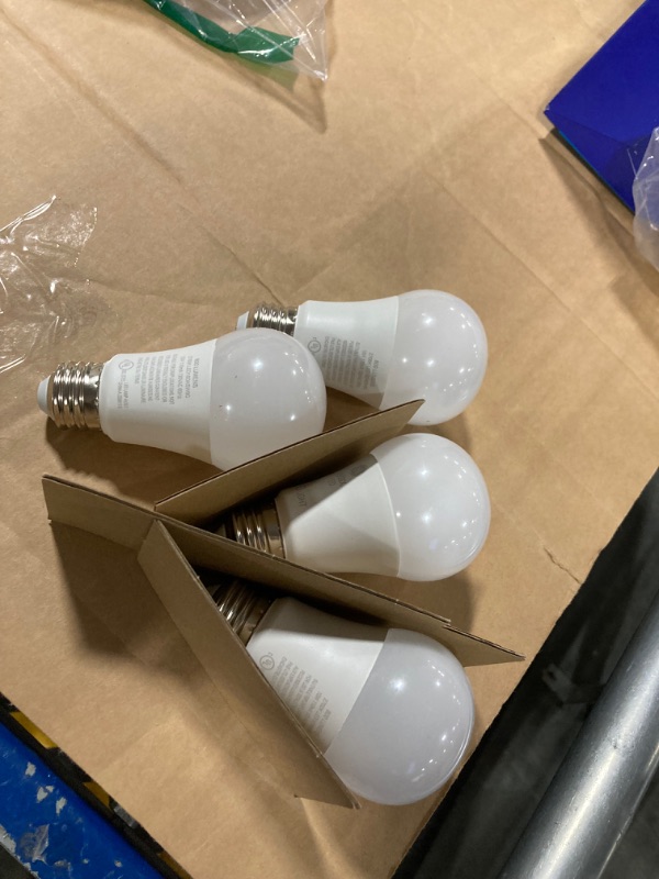 Photo 1 of   Relax LED Light Bulb Bundle (1) , (4) 60 Watt Eqv A19 Bulbs White 4 Bulbs 