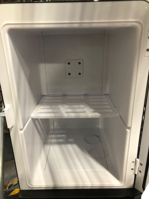 Photo 2 of 15 Liter/21 Cans Mini Fridge for Bedroom, 110V AC/12V DC Portable Skincare Fridge, Thermoelectric Cooler and Warmer Small Refrigerator for Makeup, Food, Drinks, Office and Car, Transparent Window