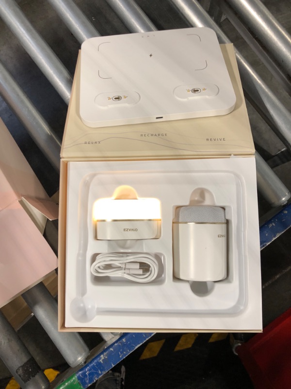 Photo 2 of ?2024 Newest? Wireless Charging Station, Alarm Clock with Wireless Charger, Nightstand Lamp Charging Station for iPhone 15 14 13 12 11 Pro Max, Apple Watch, AirPods,0-100% Dimmer
