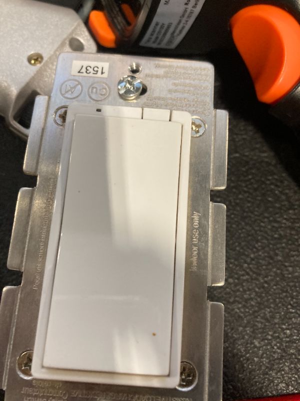 Photo 4 of Enbrighten Z-Wave Smart Motion Sensor Light Indoor, On/Off, Vacancy/Occupancy Sensor, Includes White & Almond, Zwave Hub Required, Works with SmartThings, Wink, & Alexa, Smart Light Switch, 1537
****USED****FOR PARTS ONLY***ALL SALES ARE FINAL NO RETURNS*